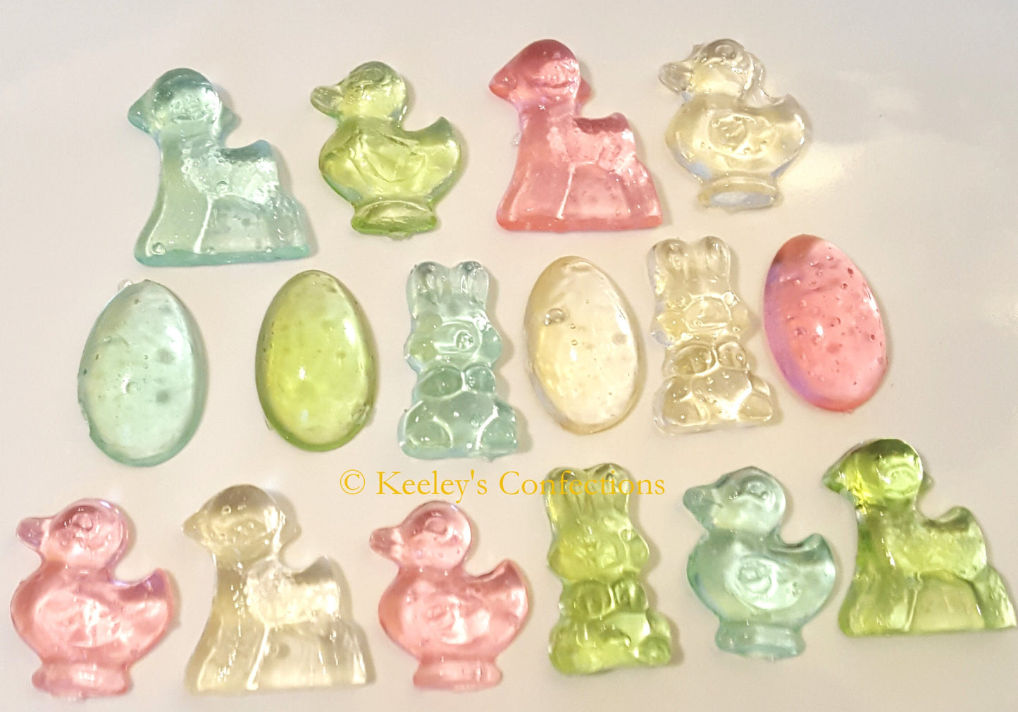 Easter Mix Bite Sized Clear Toy Candy Edible Hard Candy Cupcake Topper, Cake Decor, Party Favor