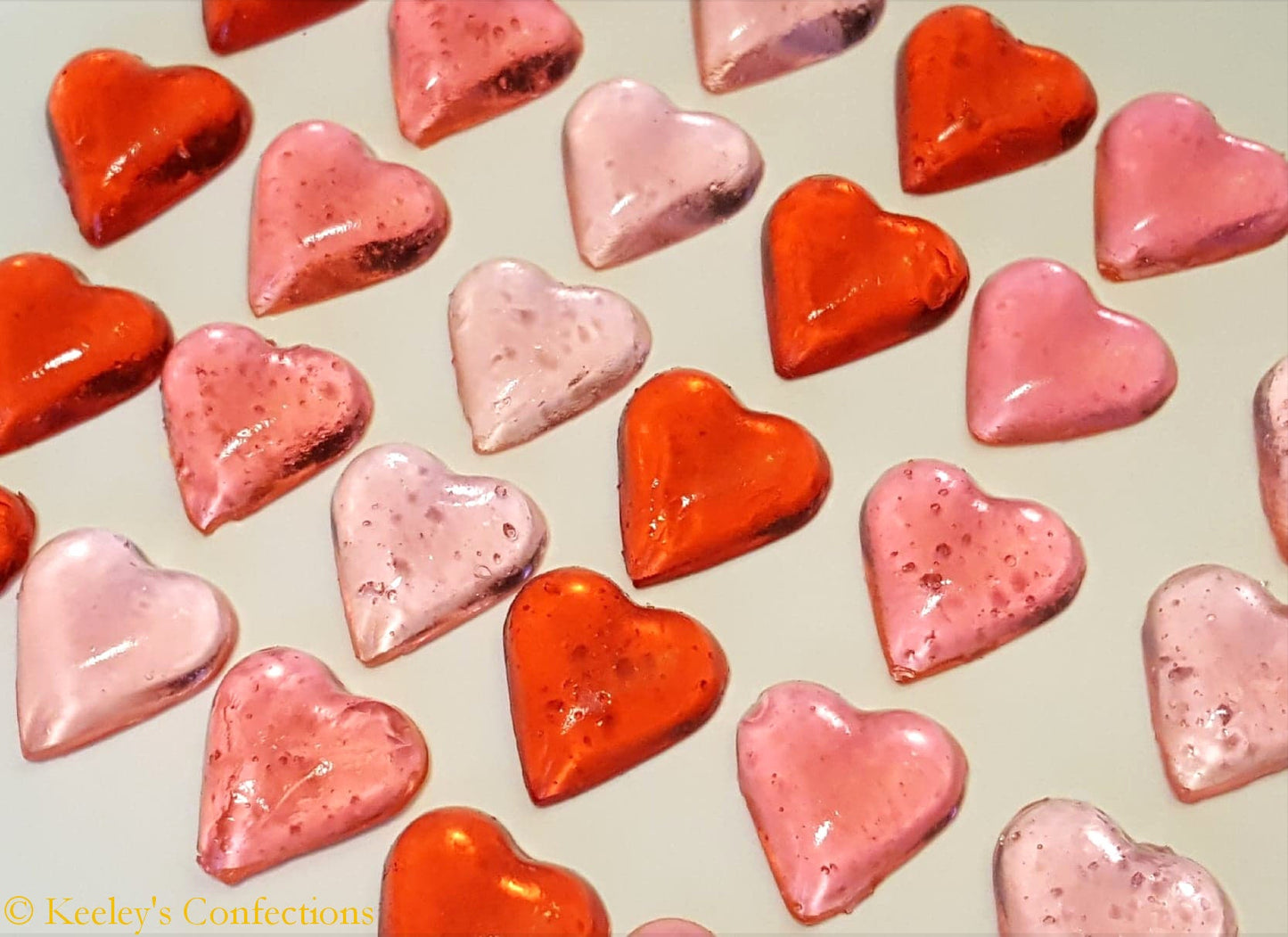 Valentine's Mix Bite Sized Clear Toy Candy Edible Hard Candy Cupcake Topper, Cake Decor, Party Favor