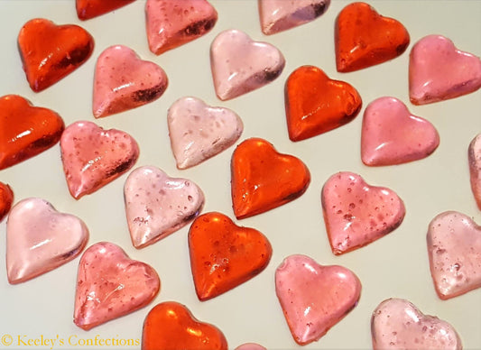 Valentine's Mix Bite Sized Clear Toy Candy Edible Hard Candy Cupcake Topper, Cake Decor, Party Favor