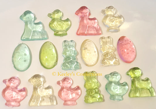 Easter Mix Bite Sized Clear Toy Candy Edible Hard Candy Cupcake Topper, Cake Decor, Party Favor