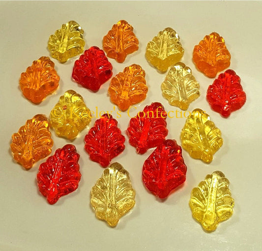 Fall Mix Bite Sized Clear Toy Candy Edible Hard Candy Cupcake Topper, Cake Decor, Party Favor