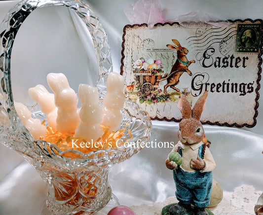 Easter Keeley's Delight Bunnies Clear Toy Candy Lollipops